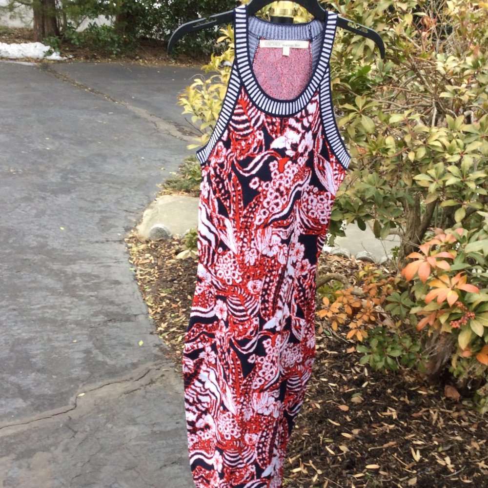 Rachel Roy Colorful Sleeveless Maxi Sweater Dress